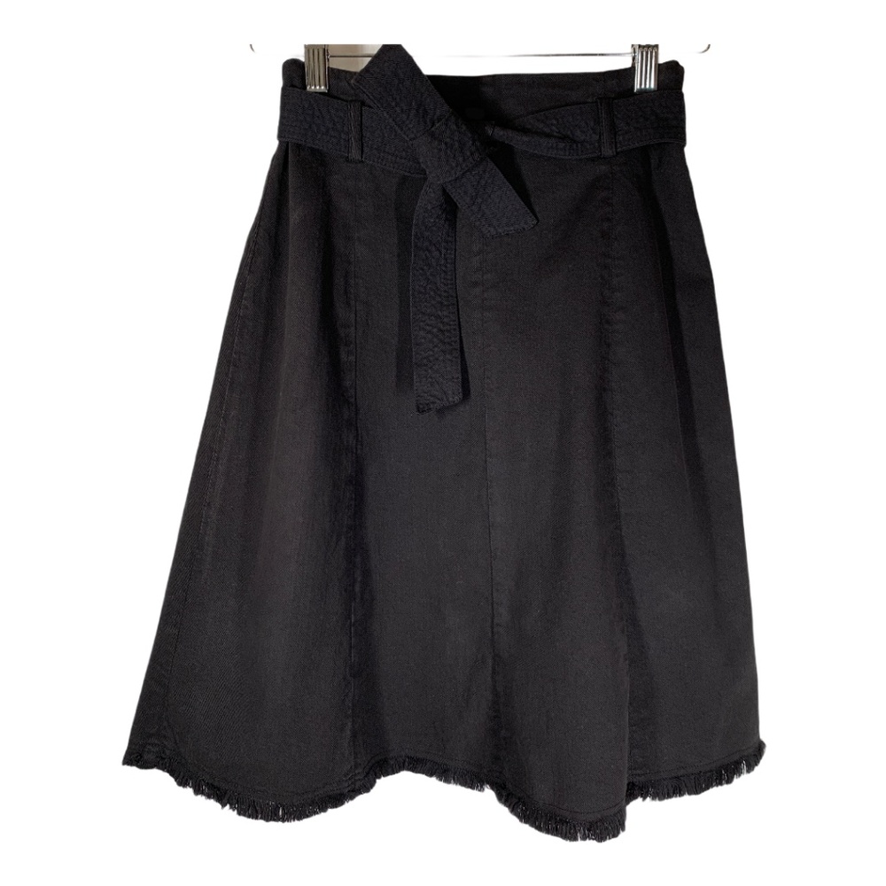 Maje Black A-Line Skirt